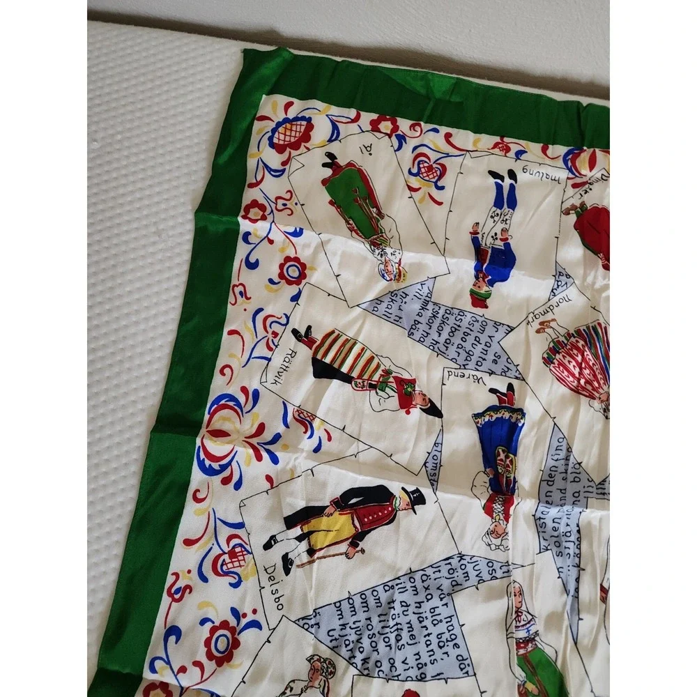 Vintage Dutch National Outfits‎ Scarf People Netherlands Holland ??? Story Scarf - Picture 8 of 12